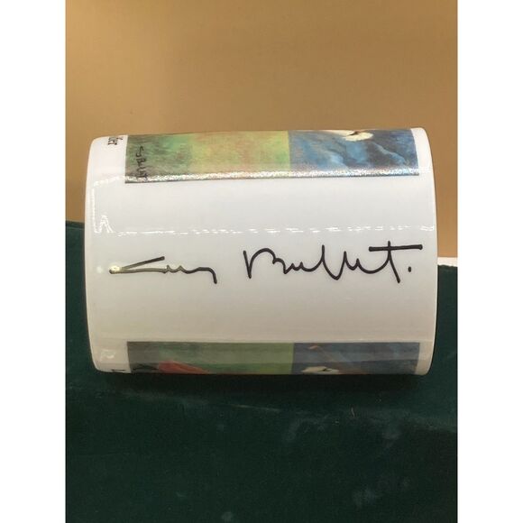 Lady Golfer Guy Buffet Pursuit of Leisure Tall China Porcelain coffee Tea Mug - Picture 2 of 4